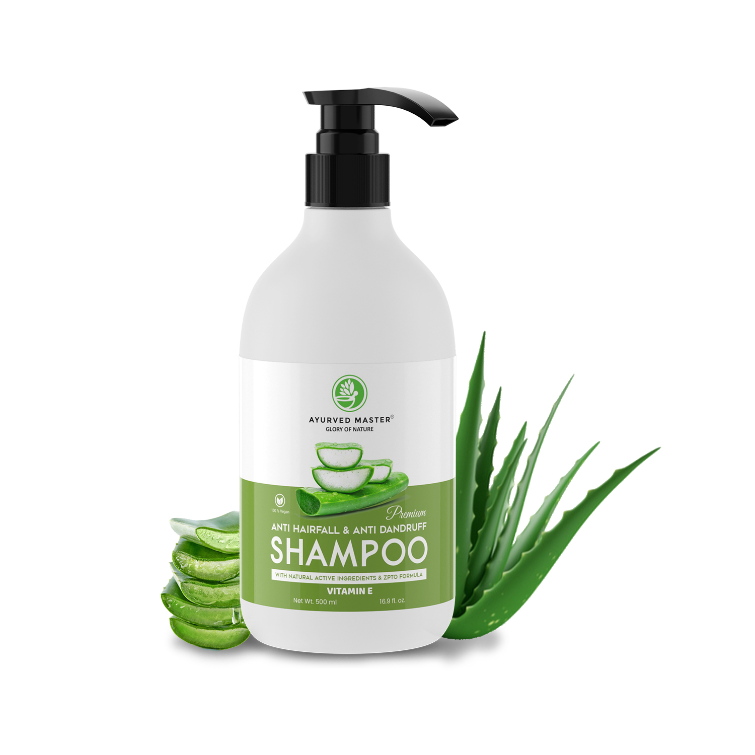 Anti Hairfall and Anti Dandruff Aloe Vera Based Shampoo With Natural Active Ingredients | 500ML