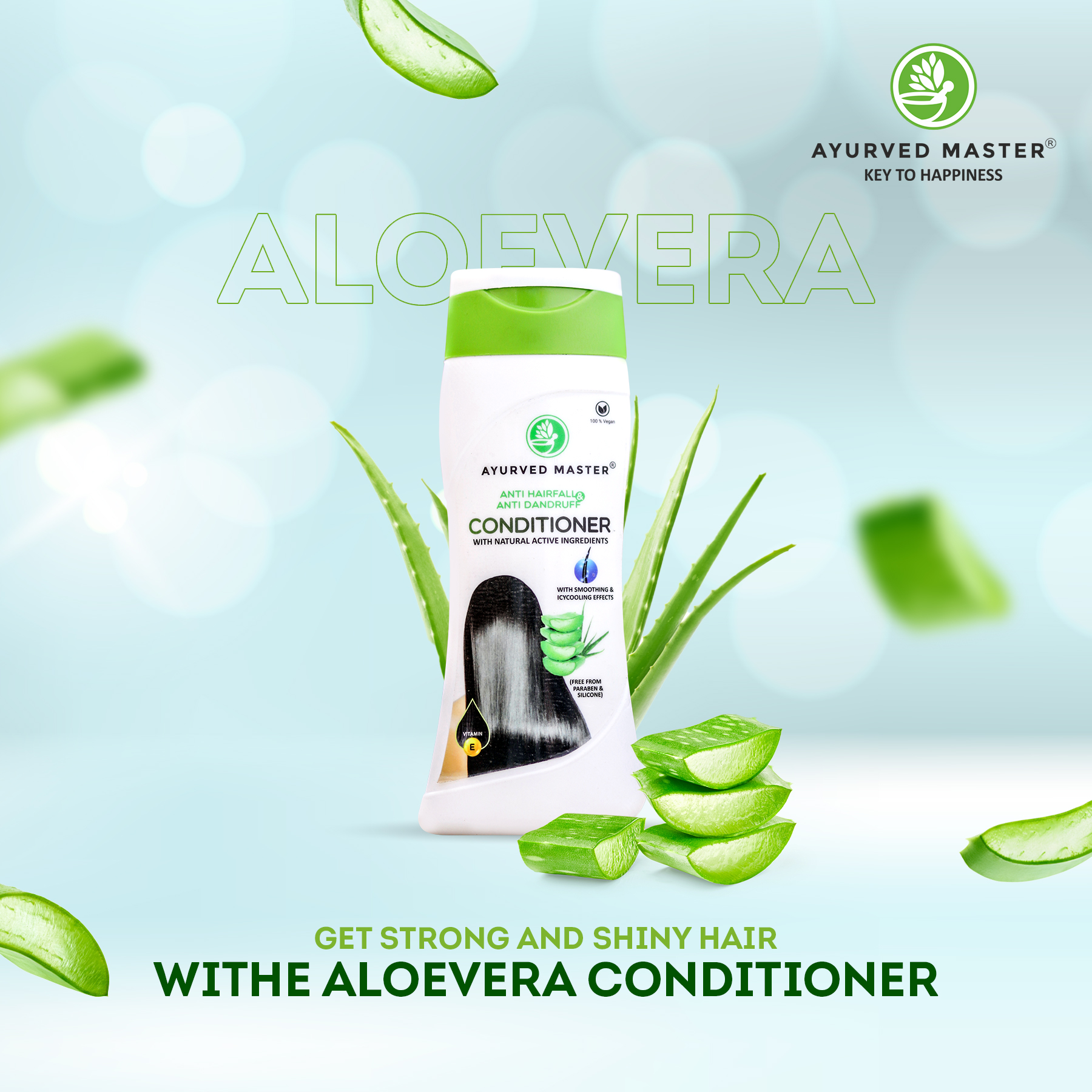 Anti Hairfall and Anti Dandruff Aloe Vera Based Conditioner For Deep Hair Conditioning | 200ML