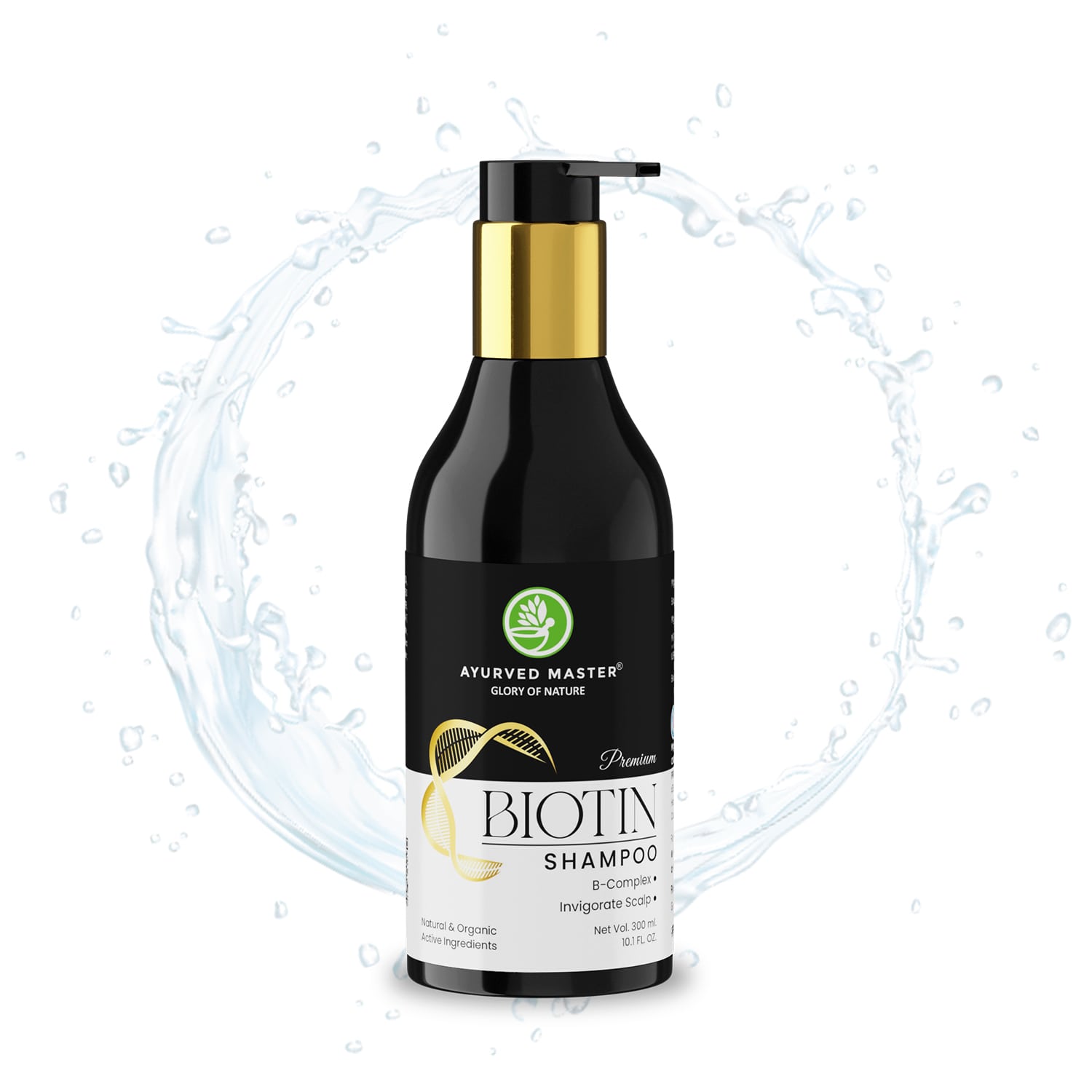 Ayurved Master Premium Biotin Radiance Renewal Shampoo with Vitamin B-complex & invigorate Scalp