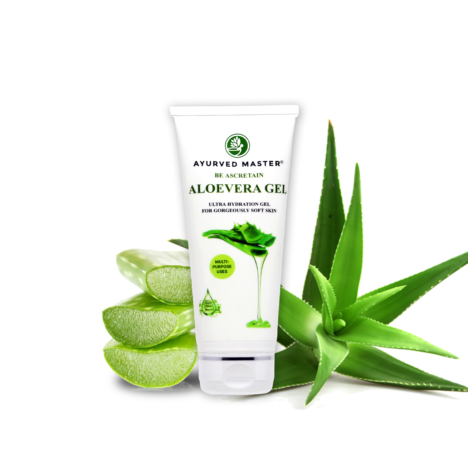 Premium Quality Ultra Hydrating and ultra  Moisturizing Aloevera gel, this is Upto 99% Pure Aloe Vera Gel it is used for Silky, Soft and Smoothens Skin | 100GM